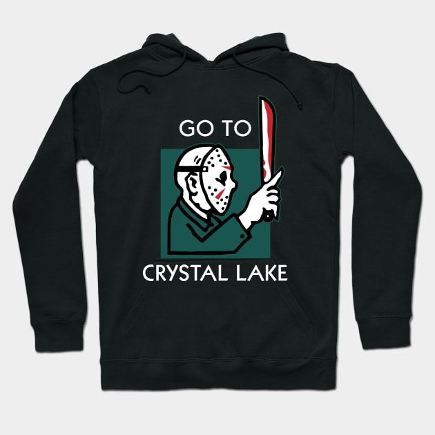 GO TO CRYSTAL LAKE Hoodie by mikehandyart